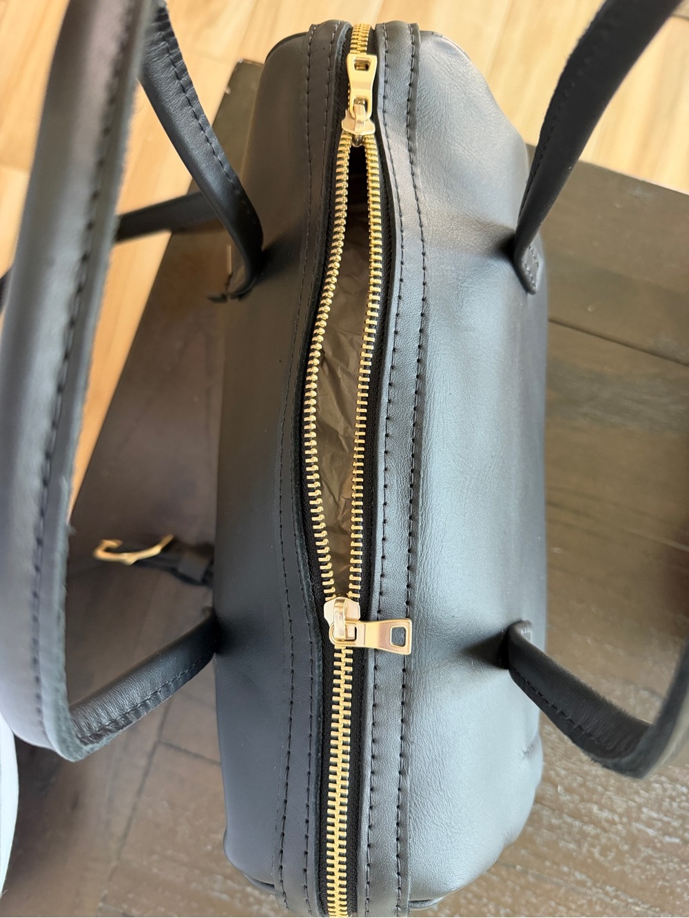 Portland Leather Black Solan Doctor Oversized Handbag - Picture 3 of 5